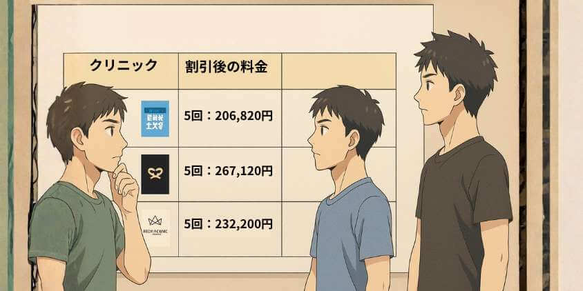 【全身脱毛】割引後の料金を比較