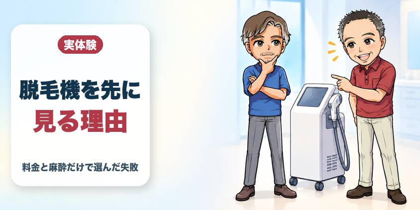 脱毛機を最初に見るようになった理由