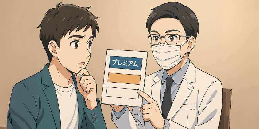 カウンセリングで案内されるプレミアムプラン