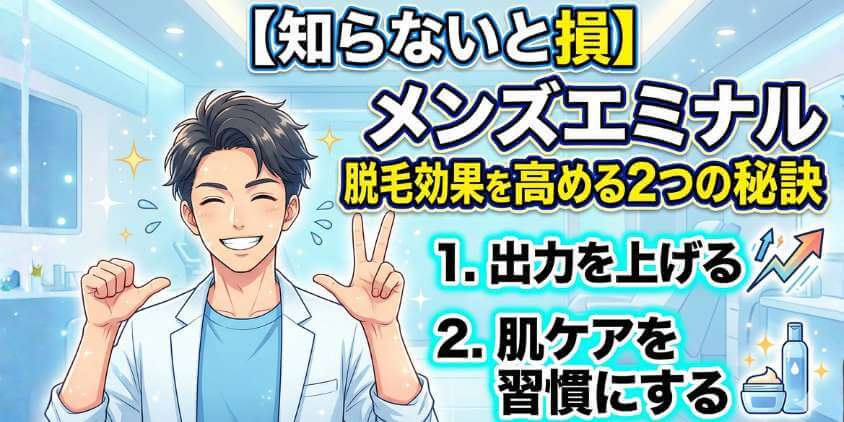 メンズエミナル5回の脱毛効果を高める方法2選