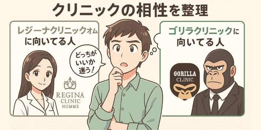 タイプ別おすすめクリニック解説