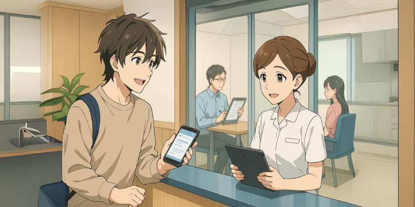 当日に紹介者情報を伝える