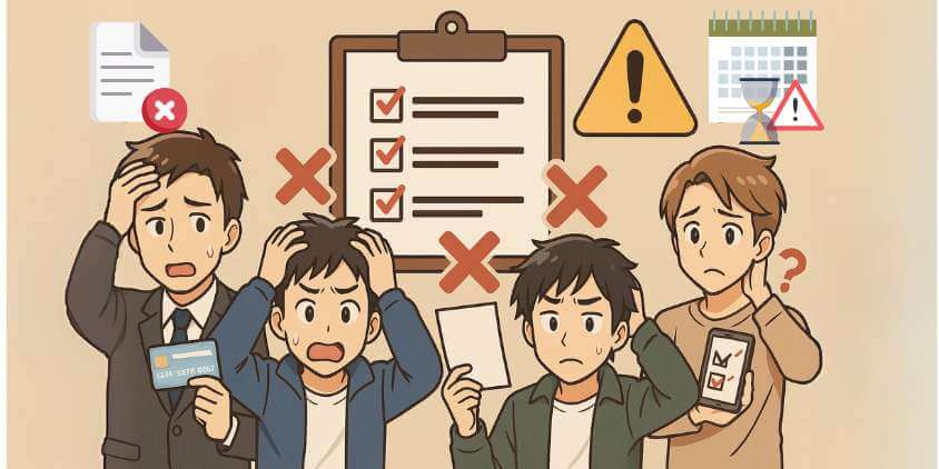 割引申請の失敗パターン
