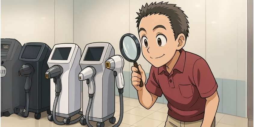 ゴリラクリニック全レーザー機械をチェック