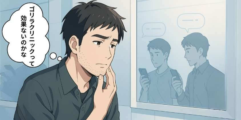 ゴリラクリニック効果ないと感じた人の声