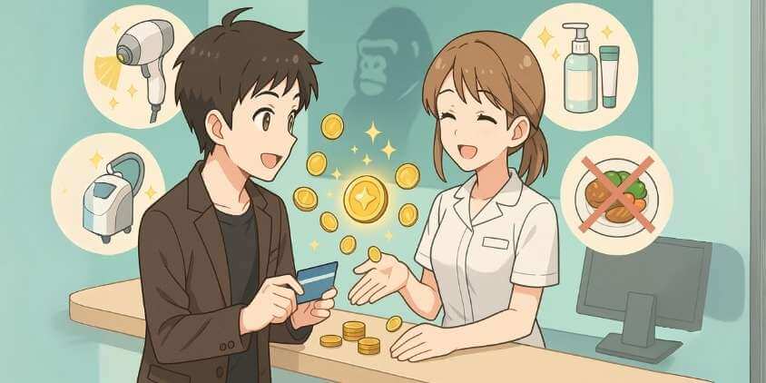 ゴリラクリニックポイント交換手順