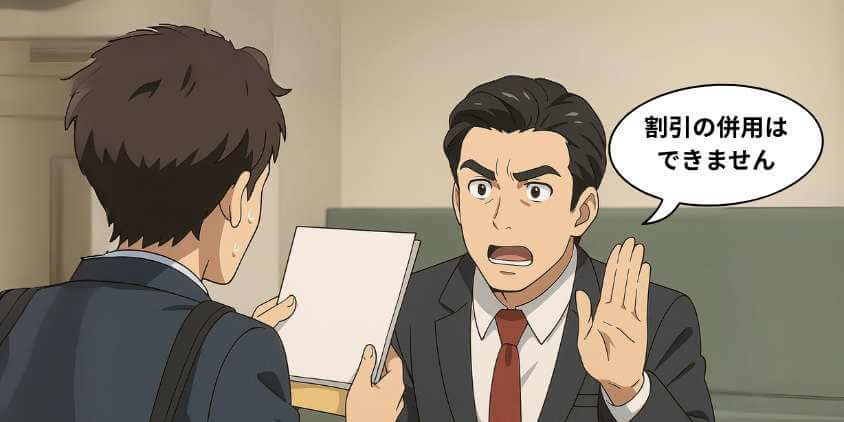 乗り換え割は併用が不可