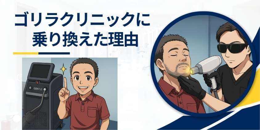 ゴリラクリニック乗り換え後のリアル検証