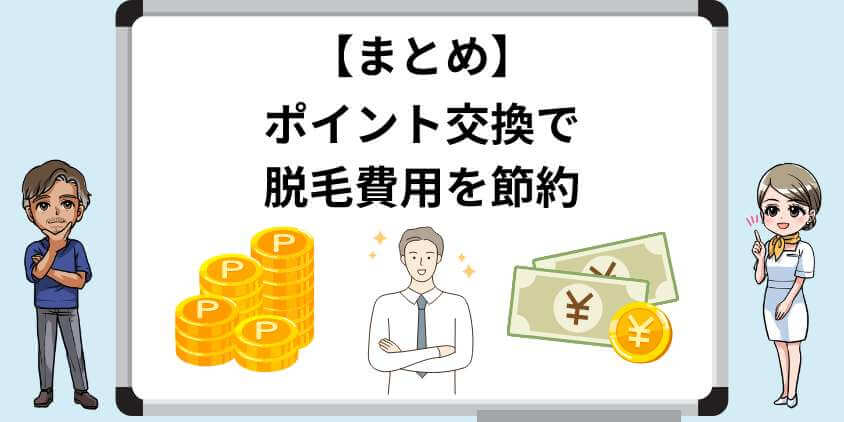 ポイント交換で施術代を節約