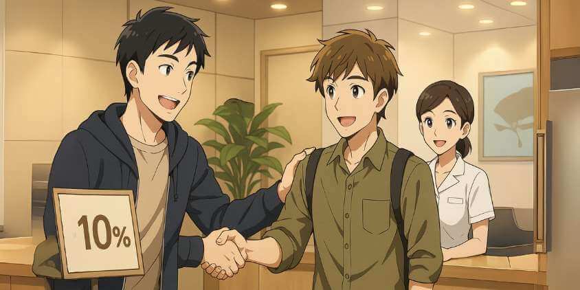 友達紹介でポイント付与
