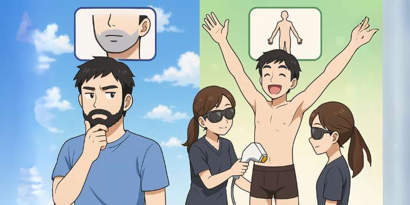 乗り換え後に脱毛部位の変更可能