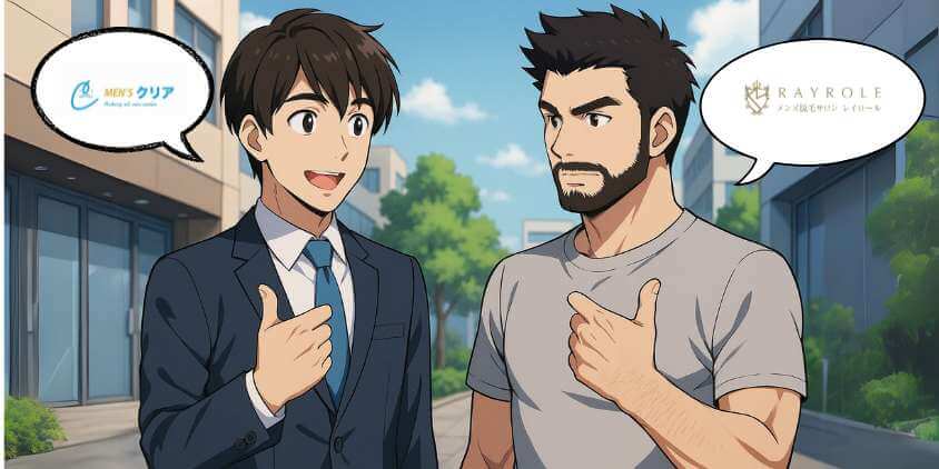 メンズクリア向きの人・レイロール向きの人