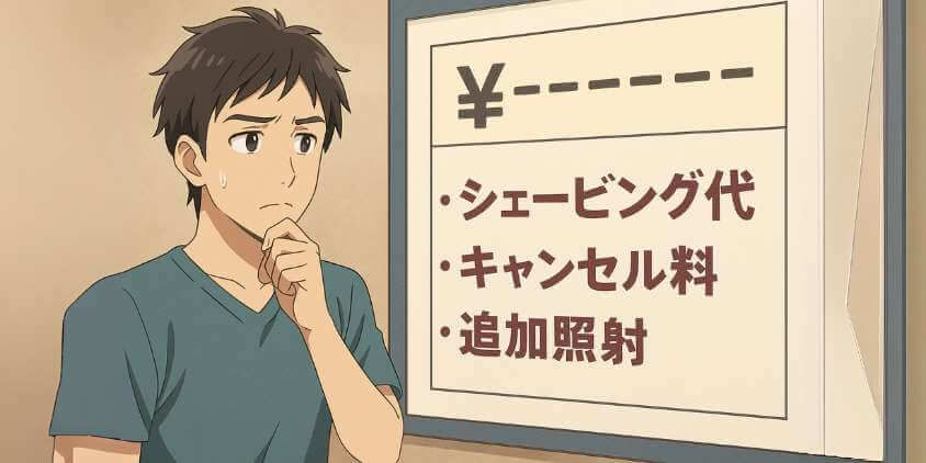 表示価格と追加費用