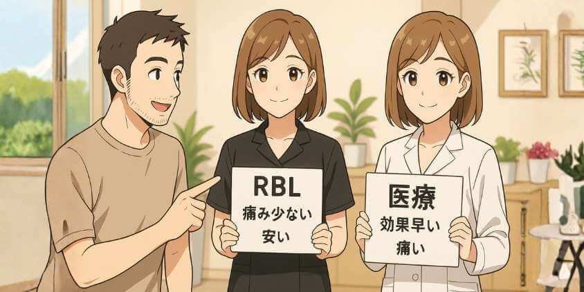 RBLと医療脱毛の違いを理解して後悔しない選択をしよう
