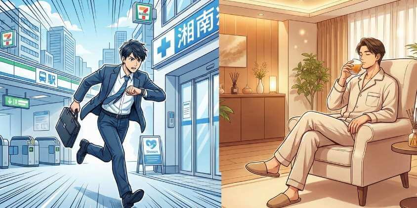 近さ重視は湘南、居心地重視はレジーナ