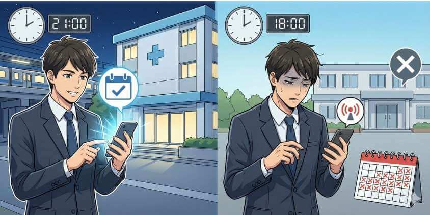 社会人に優しいのはどっち?予約と通いやすさの最終結論