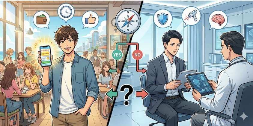 メンズリゼと湘南のタイプ別おすすめ診断