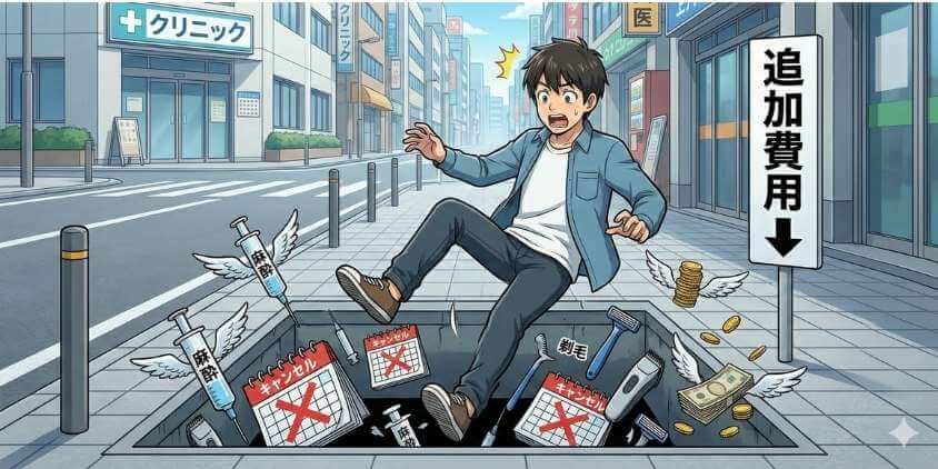 麻酔・キャンセル・剃毛料などの「追加費用」