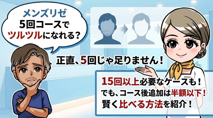メンズリゼ 5回コースに関するよくある質問