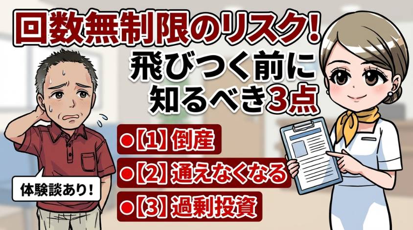 回数無制限コースのリスク