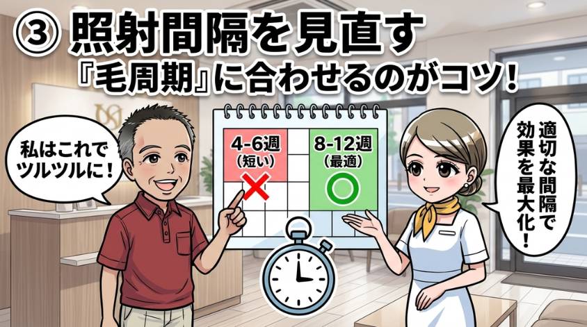 照射間隔を見直す