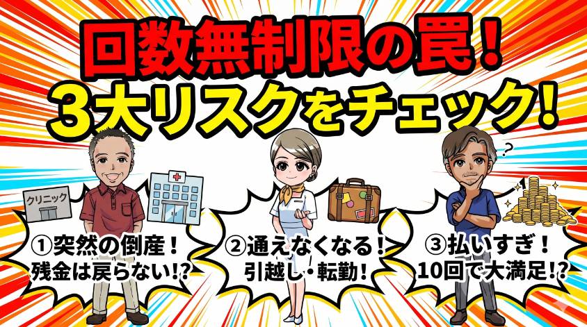 倒産・通えなくなる・過剰投資の3大リスク