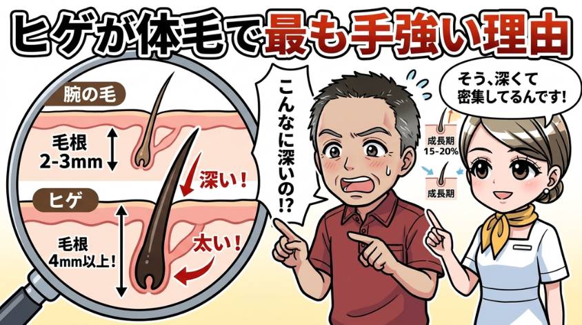 ヒゲが体毛の中で最も手強い理由