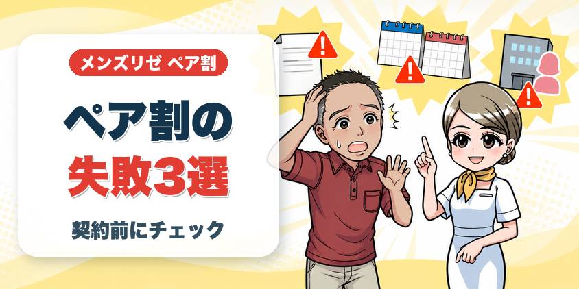 ペア割のよくある失敗